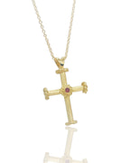 Gold Cross with Rudy