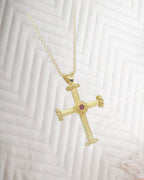 Gold Cross with Rudy