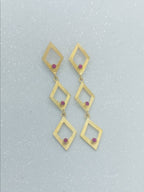 14k Earrings with Rudies